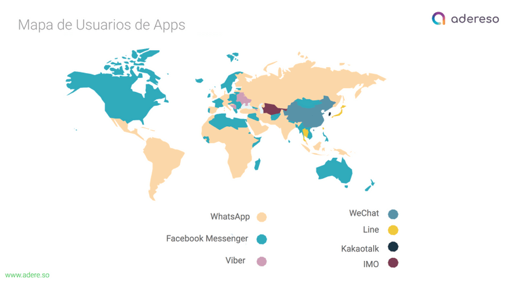 whatsapp business por países